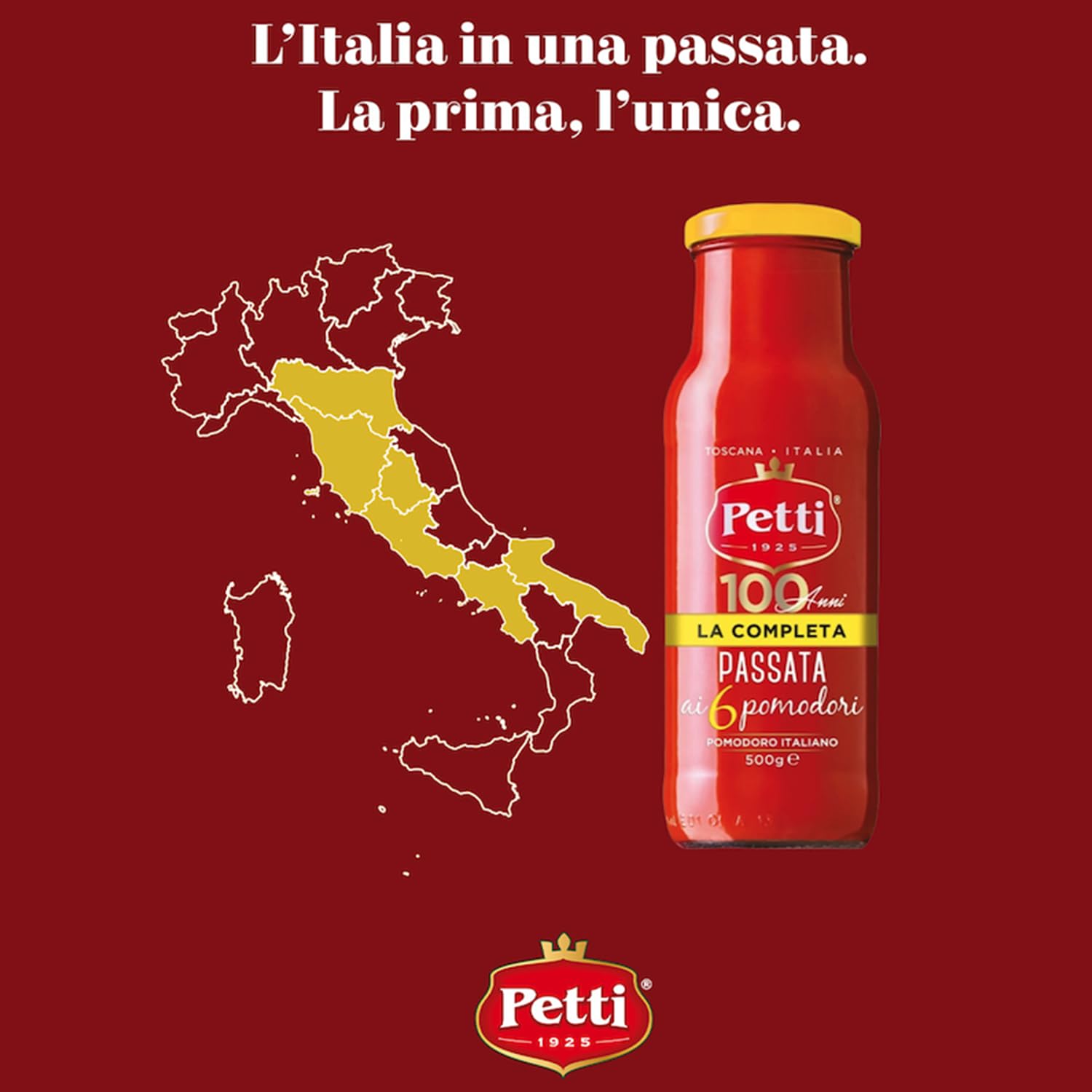 Petti La Completa - Passata ai 6 Pomodori 500g (Confezione da 12)
