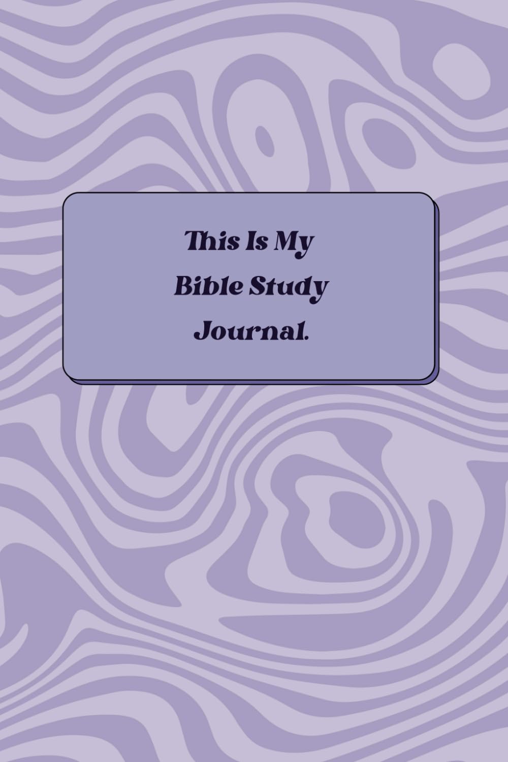 Journal d'étude de la Bible violet rétro avec la méthode du soleil pour notes d'église