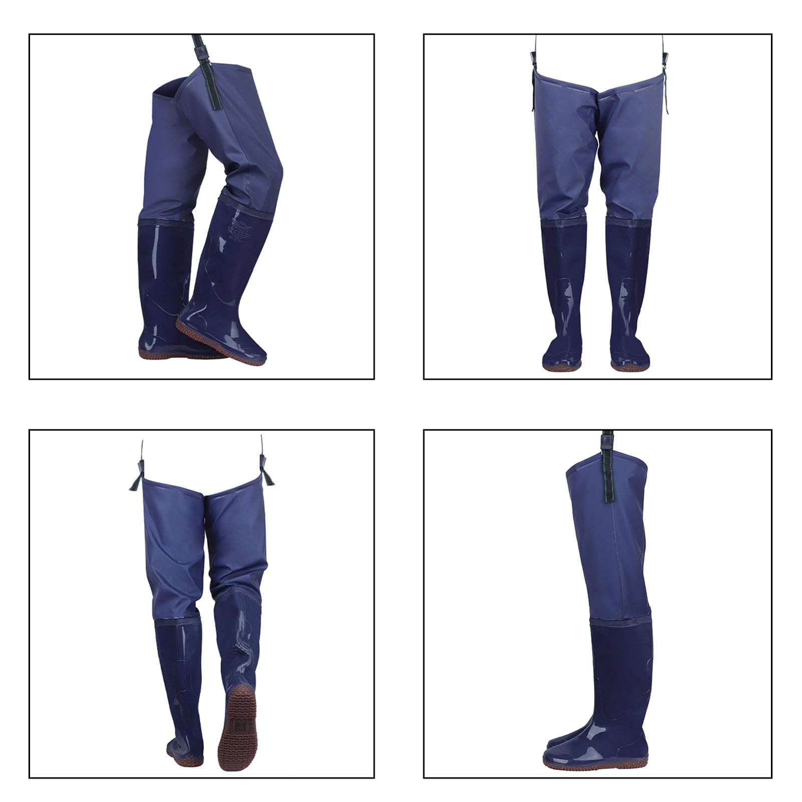 Hip Wader 80 Cm Alto Hip Wader,Antiscivolo PVC Leggero Hip Boot Con Fibbia Stivali Per Uomini E Donne