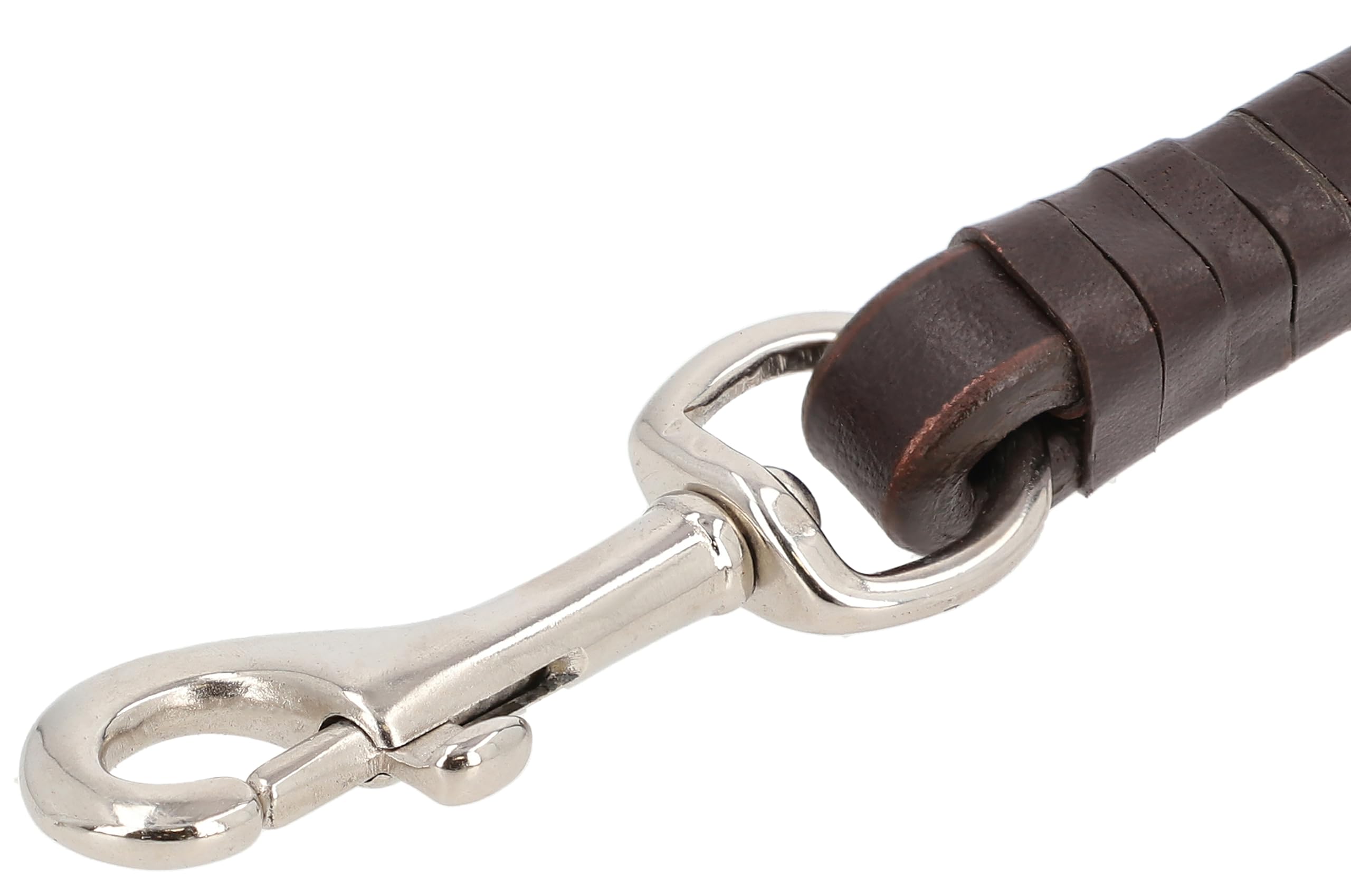 Gusti Leder Guinzaglio in pelle Hartwin – Guinzaglio corto per cani, guinzaglio stradale, guinzaglio per allenamento in pelle marrone