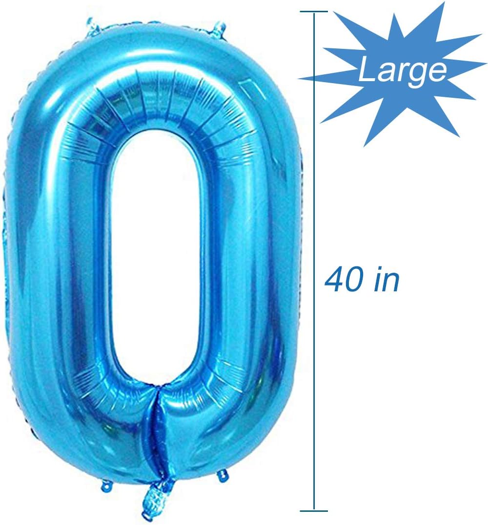 Tellpet Blue Number 60 Balloon, 40 Inch