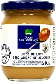 Doce de Leite Diet Zero Açúcar São Lourenço 210g – Cremoso, Tradicional, Sem Açúcar Adicionado