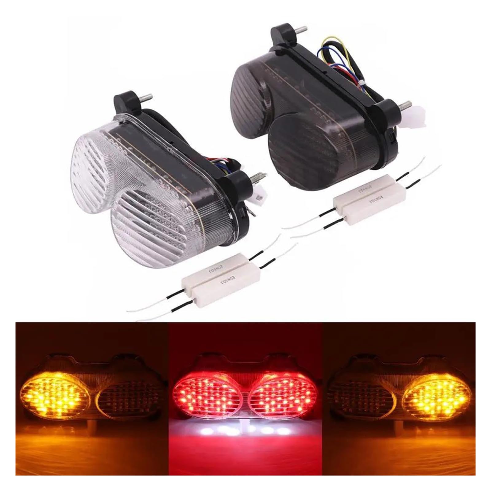 Ninja LEDスモークテール ZR7S ZX6R ZX9R ZZR600 ウインカー連動