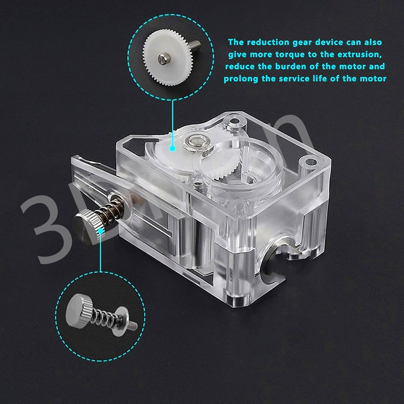 3Dman Bowden uniwersalny wytłaczarka przekładniowa Dual Drive do drukarek Ender 3 V2, Ender 3 Pro, Ender 3 Series, Ender 5 Pro, Ender 5 Plus, CR10 Series, Vyper Series i innych drukarek 3D
