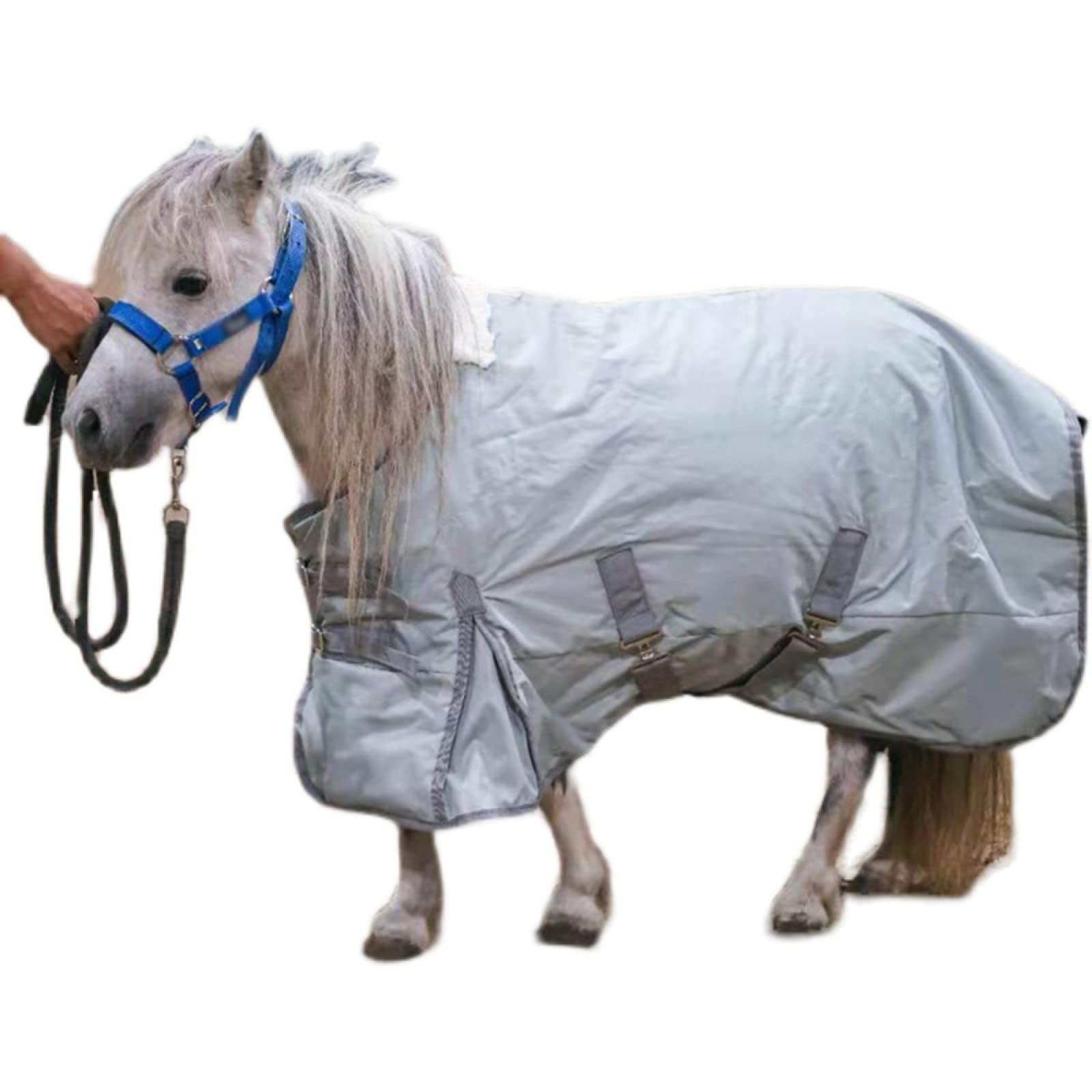 Gewicht Pferd Weidedecke, Außenseite aus atmungsaktivem 900D-Ripstop-Polyester und Ponydecke, 300 g schwer(115cm/45in)