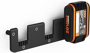 Battery Wall Mount Suitable for Worx PowerShare Batteries 20 V Holder Wall Mount [Made in Germany] (3 Batteries)
