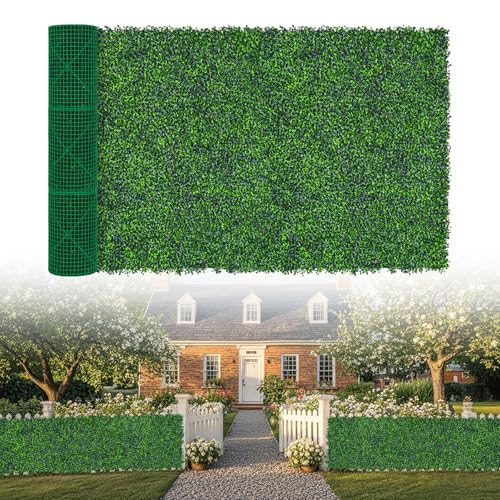 Artificial Boxwood Roll,60x140 in(58 sqft) UV-Anti Faux Ivy Grass Wall