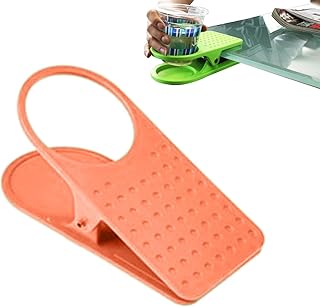 Clipe para copo na mesa, Suporte para Grampos Mesa com Metal ABS, Clipes megarrafa bebida para sala estudo, sala estar, trem, dormitório, escritórios, sala Canian