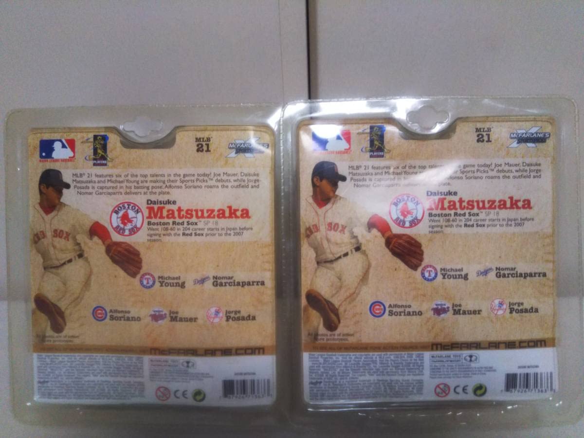フィギュア MLBシリーズ 2007 松坂大輔 アウェイユニホーム　未開封　希少 Amazon | マクファーレンMcFarlaneフィギュア松坂大輔ボストンレッド