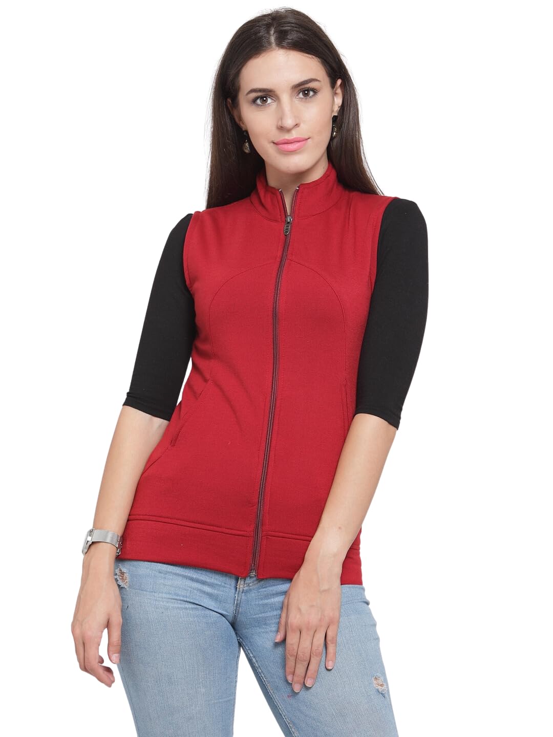 tandul Sleeveless Solid Women Jacket-picture-27