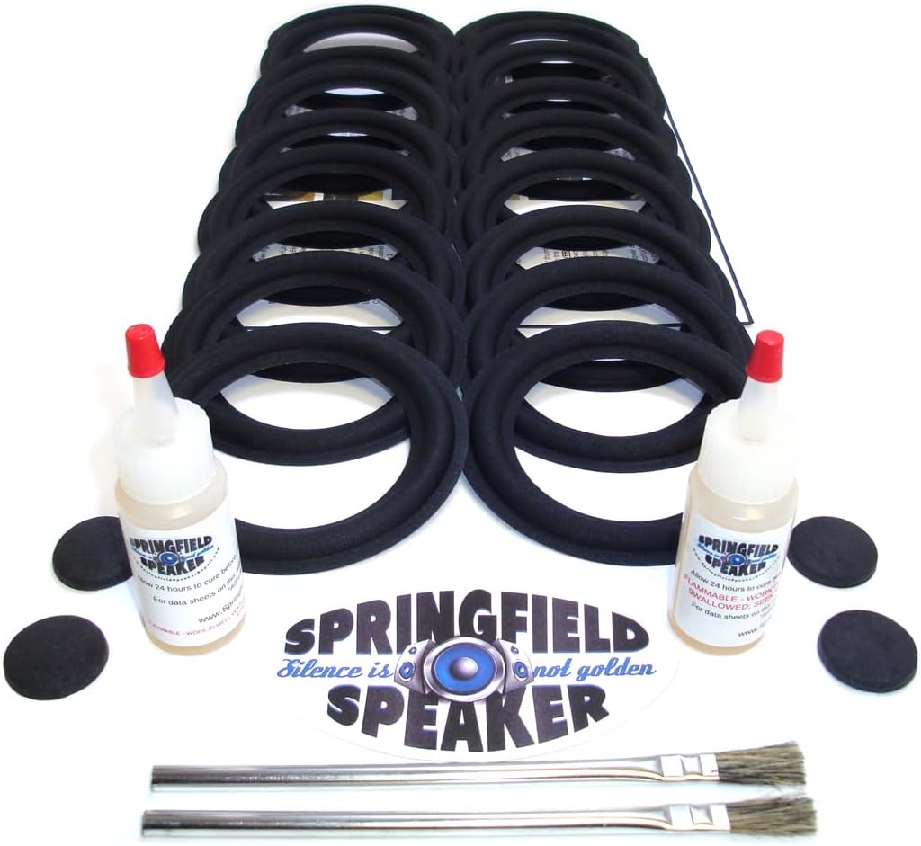 Complete Springfield Speaker Speaker Cloth Surround Repair Kit Compatible with Bose 901, 902, 801, 802 - Lifetime Repair