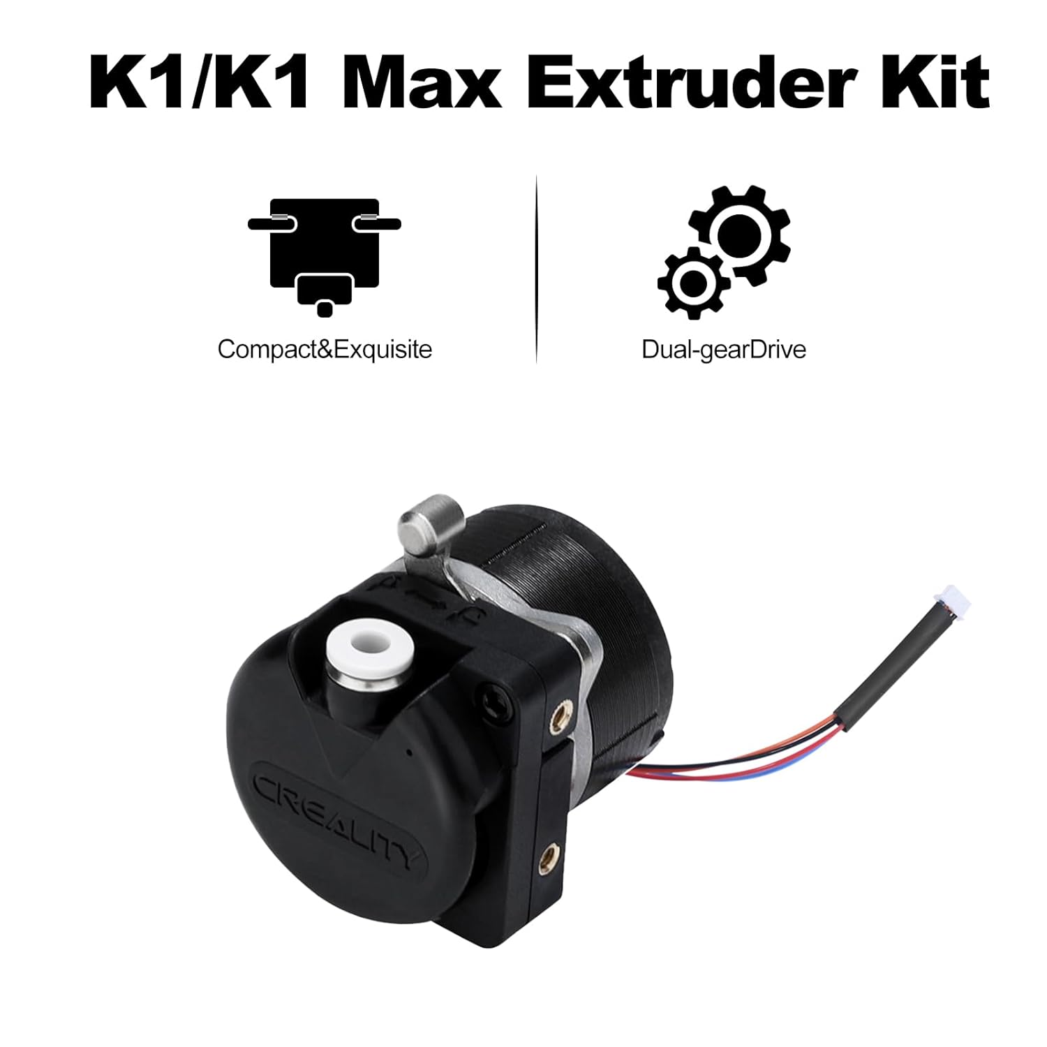 Creality K1C K1-Max Motor Extruder High Speed Extrusion Kit Dual Gear Feeding Extrusion Mechanism Kit for Creality K1-Max K1 K1C K1-SE Ender3-V3-Plus