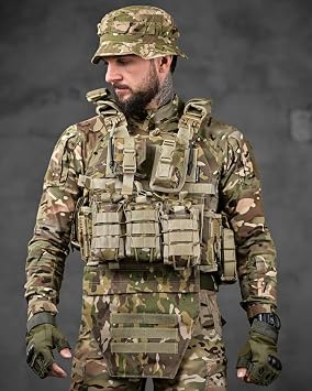 Single Sword Balistik Plaka Tak labilir Yan Korumal  S rt  antal  Ilk Yard m  antal  H cum Yele i, Multicam