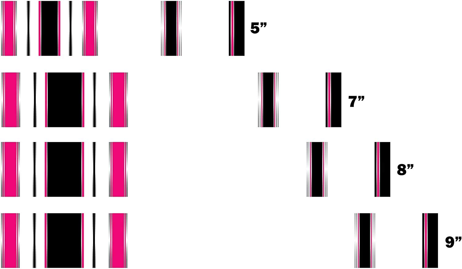 White Water Archery Non-Laminated Orange Blue Traditional 13 Crest Arrow Wraps 15 pk Choose Length Width (5, 1.4)