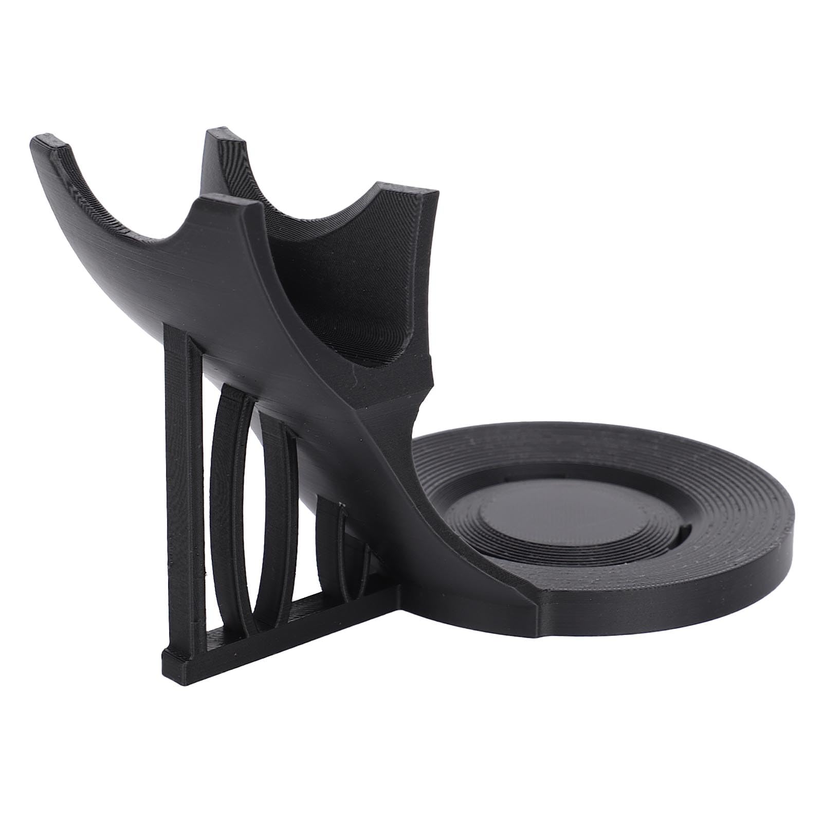 Yinhing Black Safety Razors Stand, Supporto per la Spazzola Barba, Supporto per Utensili Barba PLA, Accessorio per Rasatura, Fondo Ponderato per stabilità Extra