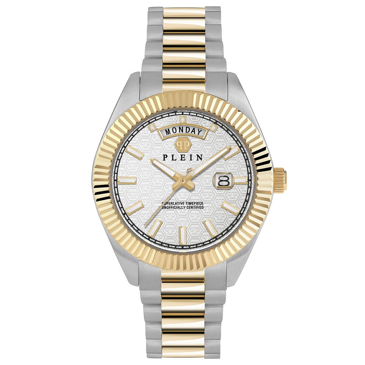 Philipp Plein Men Analogue Quartz Watch Date Superlative Gent
