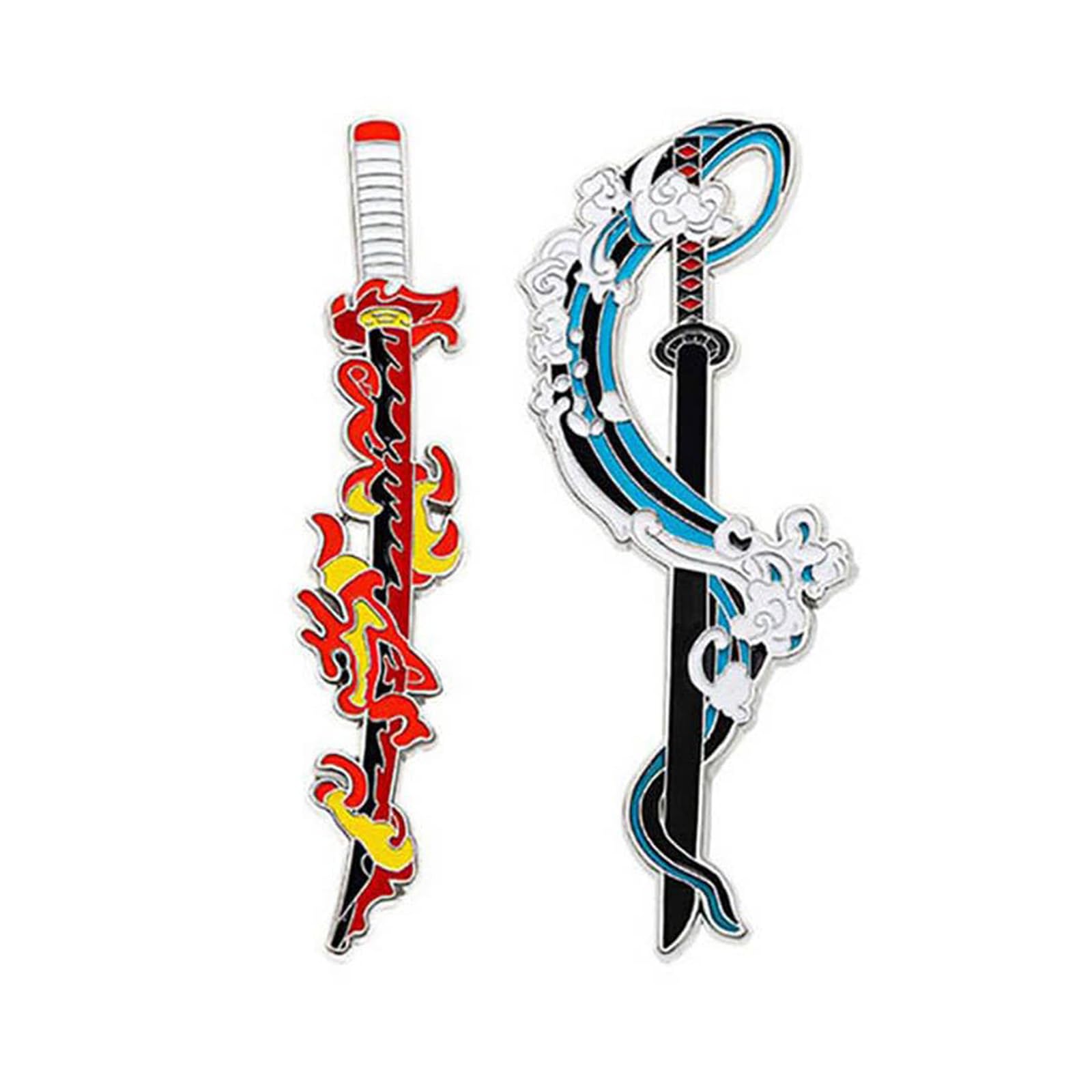 2PCS Enamel Pins, Anime Accessories, Badges with Pin for Bags and Collectors, Anime Themed Badges for Gifting