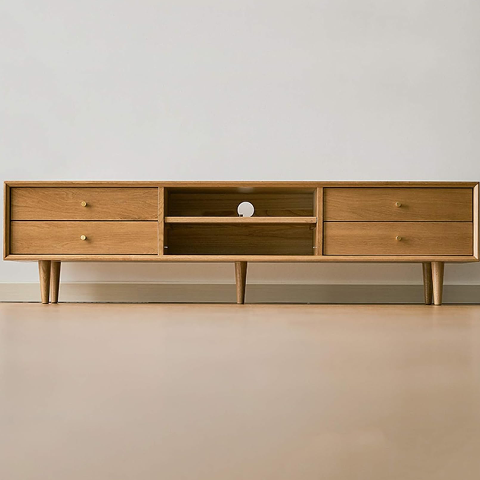 Gambe per mobili, in Legno massello 4 Pezzi, dritte, coniche, di Ricambio per Tavolo con Piastre di Montaggio e Viti, per Poltrona, Tavolo, Divano, Letto (70 cm/28 Pollici)