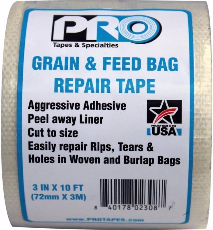 Pro Tapes Grain and Feed Bag Repair Tape for Woven and Burlap Bags