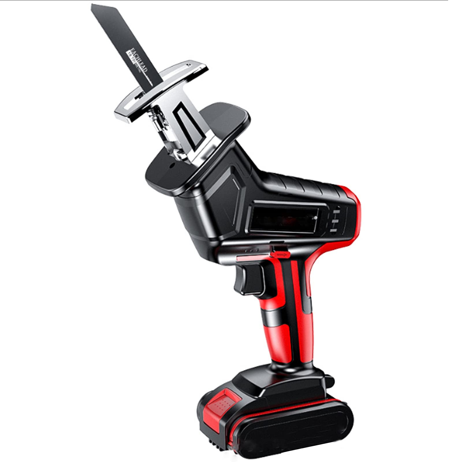 Sega a Gattuccio,Sega Universale Multifunzionecon, 25V 2x2500mAh Batterie,Luce LED, Velocità 0-2800SPM, ictus 15mm,Ricarica rapida, ideale per il taglio di legno e metallo