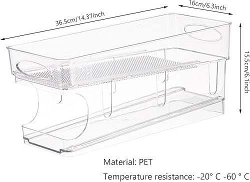 Miniatura 3 de Refrigerador lata lata rodante PUEDE PARAR SOPTER PUEDE ORGANIZADOR PARA COCIMIENTO DE COMITOR Bandejas