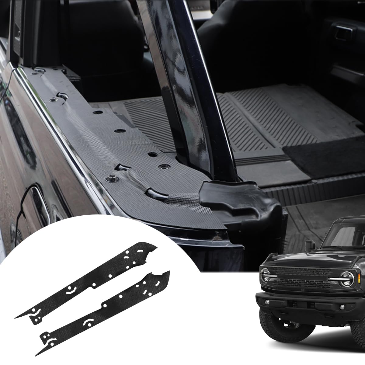 Cargo Shelf Side Cover, Trunk Shelf Side Guard Cargo Bed Side Cover Rear Body Tub Rail Protector Trunk Side Edge Guards Accessories for Ford Bronco Offroad Soft Top 4 Door 2021 2022 2023