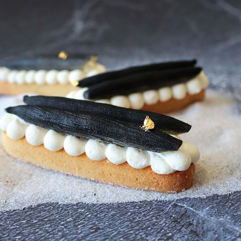 Moule silicone gousses de vanille trompe l'oeil noir pâtisserie design DR268A - 5