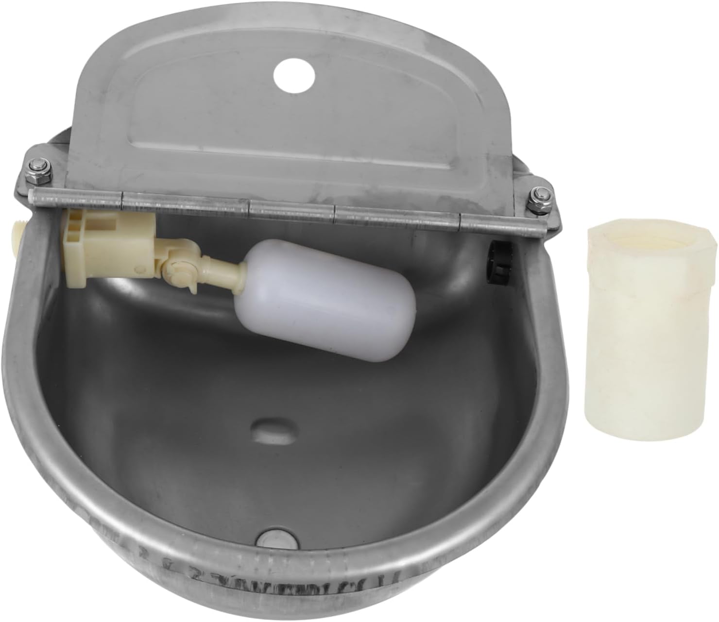 GANAZONO Livestock Water Feeder Automatic Drinking Bowl Floating Ball Large Water Bowl for Farm Animals Stainless Steel