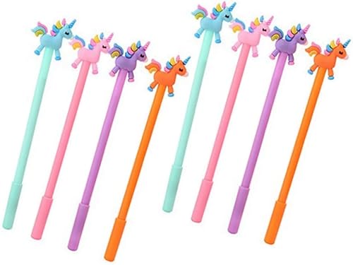 Bolígrafo de tinta de gel de caballo de animal, bolígrafos de escritura negros kawaii, bolígrafo de gel de tinta negra, bolígrafos de tinta de gel