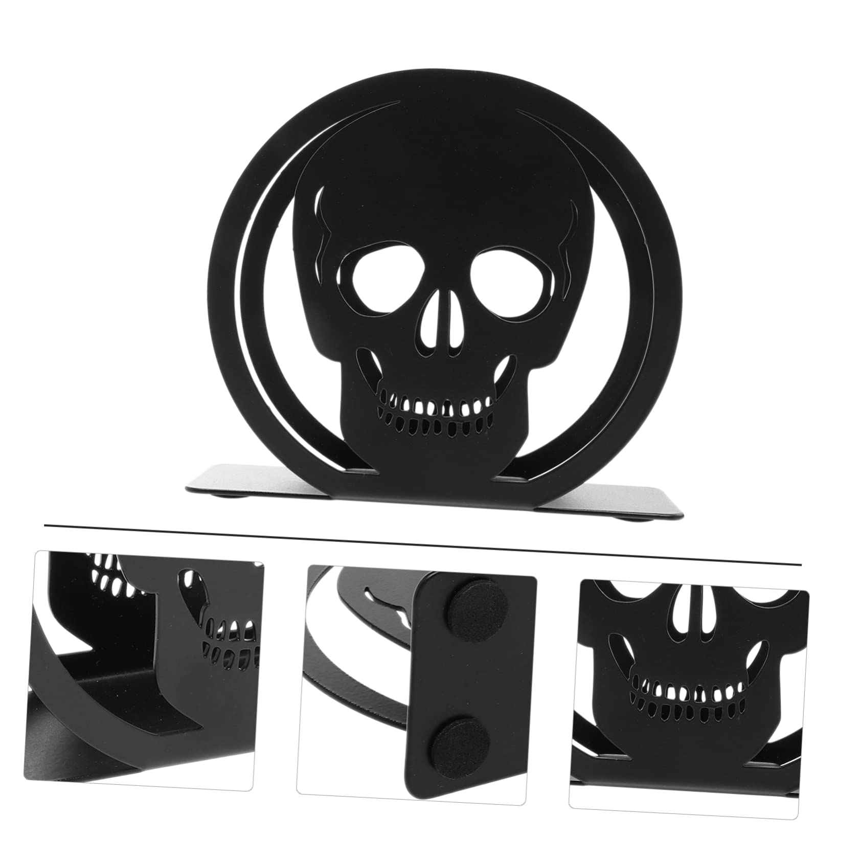 4 Piezas estante de almacenamiento de tejido soporte para mantel estante de tejido organizador mesa escritorio toilet paper dispenser servilletas toallero partidario del tejido Ciieeo