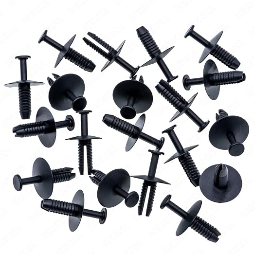 Rexka 20pcs Bumper Trim Wheelhouse Liner Push-Type Retainer Clip Rivet