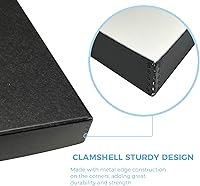 Vista 45 de Lineco Folio Storage Box, Clamshell Design with Metal Edge. 18.5x24.5x1.75 Inches, Archival Boxboard, Preserve Photos, Cards, Magazines, Documents