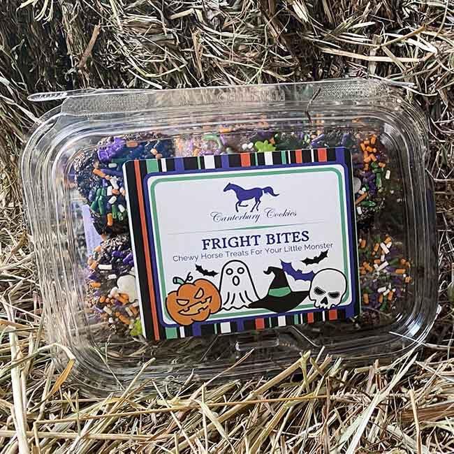 Fright Bites – Horse Treats – 24 oz Container – Halloween Horse Cookies – Limited Edition