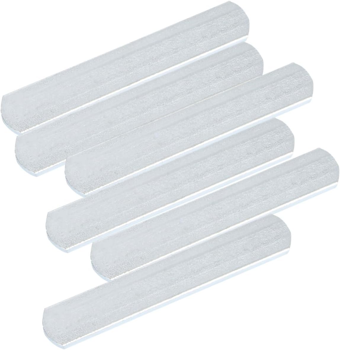 6PCS Weighted Steel Strip Set Stainless Steel Iron Bar for Fitness Weight-bearing Equipment for Gym Training Suitable for Strength Training