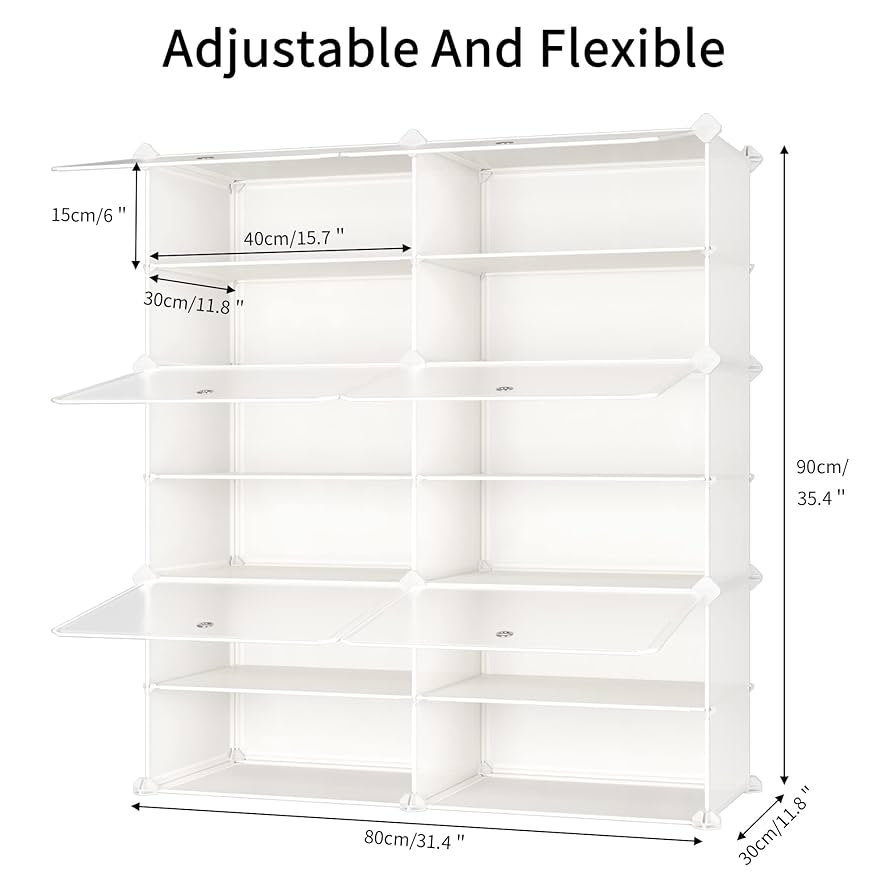 匿名配送⭐️ JOISCOPE シューズボックス 下駄箱 クリア スニーカー Amazon｜シューズボックス ット シューズラック 透明 下駄箱