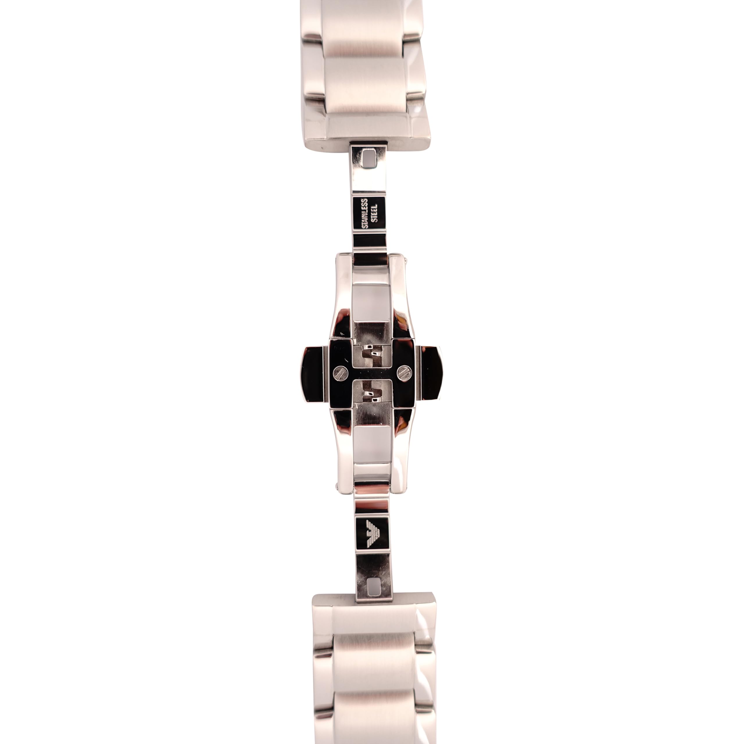 Emporio Armani Armbanduhren für Herren 22mm, Silber Edelstahl, original ersatzband für AR2434