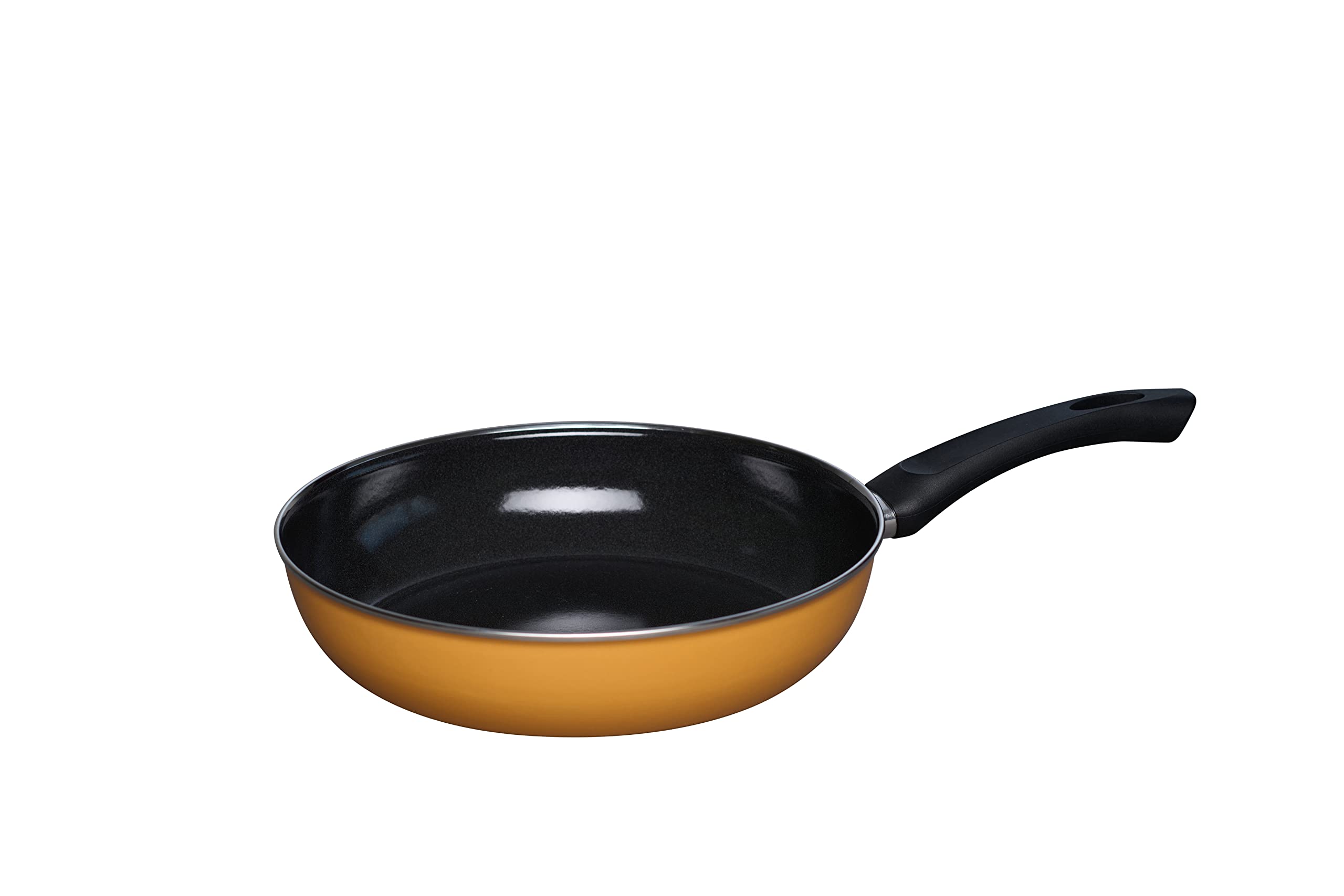 Riess Set Smaltato Nouvelle 5 Pezzi Arancione - Pentole E Padella Con Coperchio - Fatto A Mano - 2