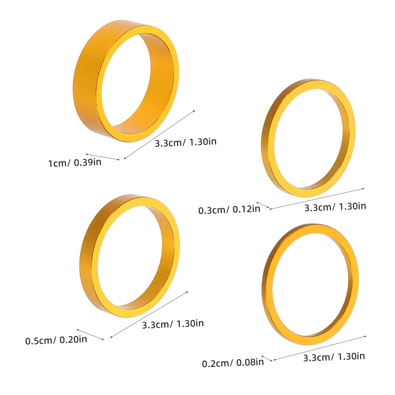 NAMOARLY Pcs Aluminum Alloy Bike Stem Spacers Mm Headset Base for Mountain Bike Handlebar Stem