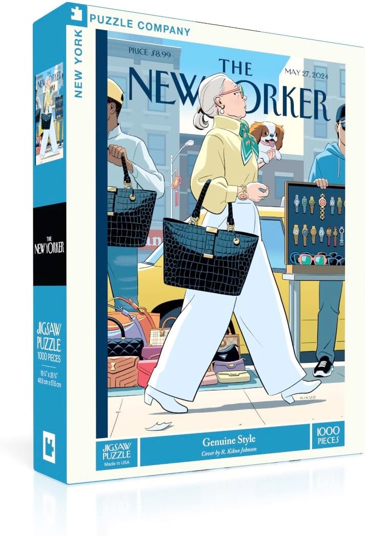 New York Puzzle Company - New Yorker Genuine Style - 1000 Piece Jigsaw Puzzle for Adults by R. Kikuo Johnson