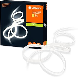 Ledvance LED Lichtschlauch für Innen und Außen, 5 Meter Länge, als Wohnraum- oder Gartenbeleuchtung, flexibel und biegsam, 29W, 1700 Lumen, Warmweiß (3000K), Schutzart IP65, NEON FLEX