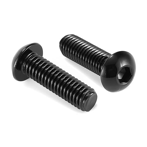 Tornillos de cabeza de botón de 14-20 x 78 pulgadas, 20 tornillos de acero inoxidable 304 18-8, unidad hexagonal Allen, óxido negro por SG TZH (con