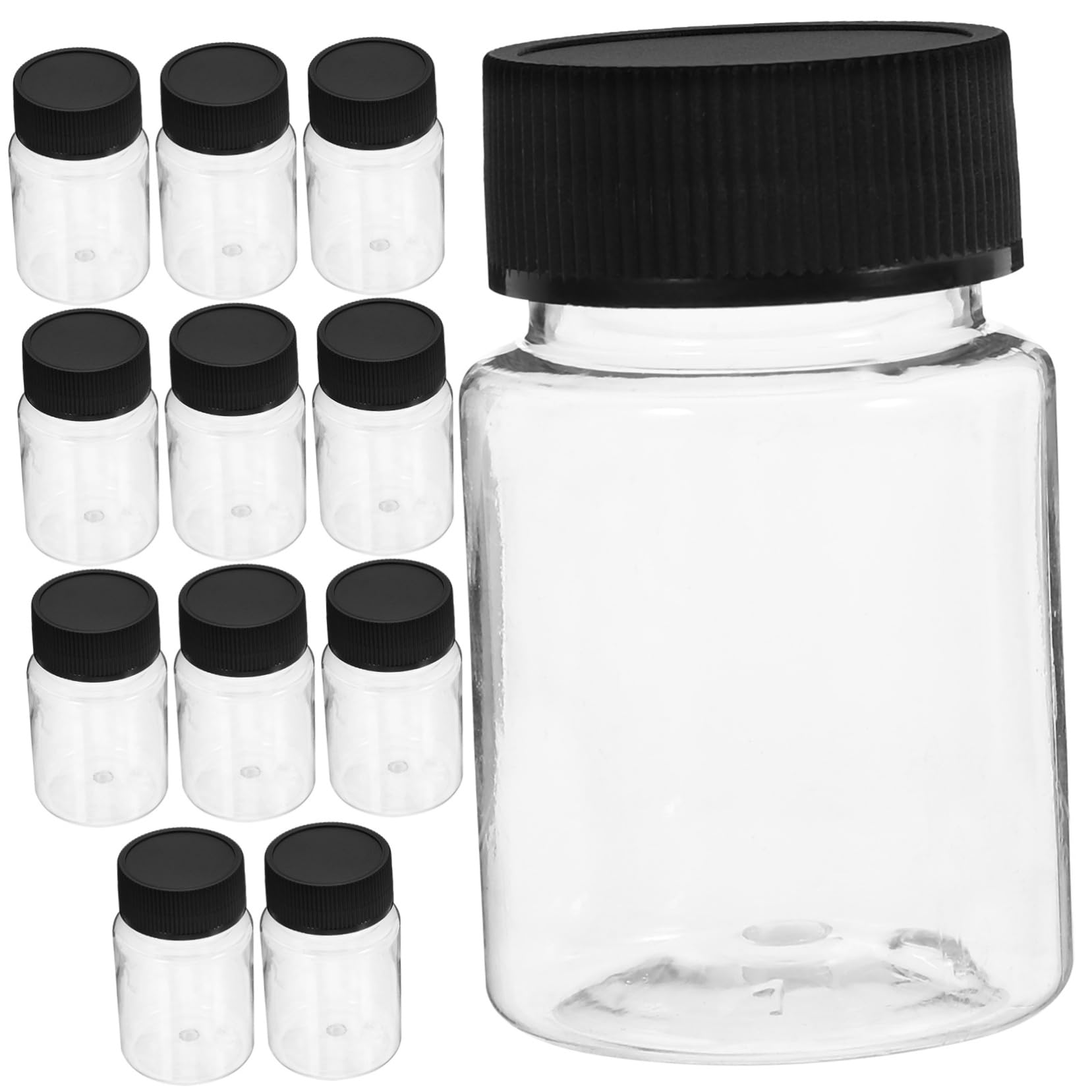 Cabilock 12Pcs Wide Mouth Sampling Bottles with Secure Screw Caps for Leak Storage for Liquid Samples and Various Storage Needs