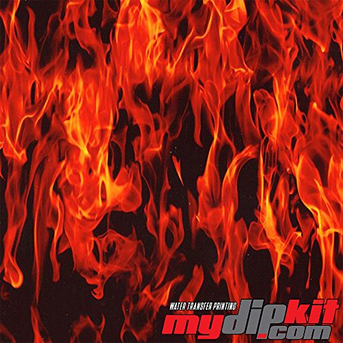 Water Transfer Printing Film - Hydrographic Film - Hydro Dipping - Red True Flames - LL-135-A