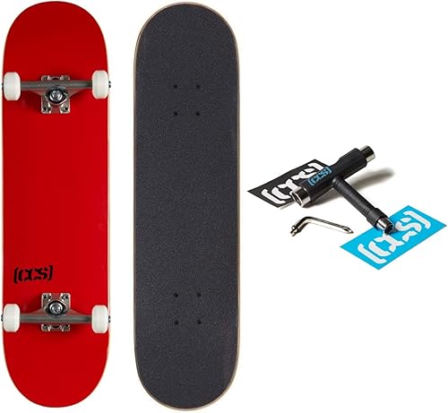 Miniatura 74 de [CCS] Patineta completa Madera de arce Grado profesional Totalmente montado con herramienta de patinaje y calcomanías Adultos, niños, 97