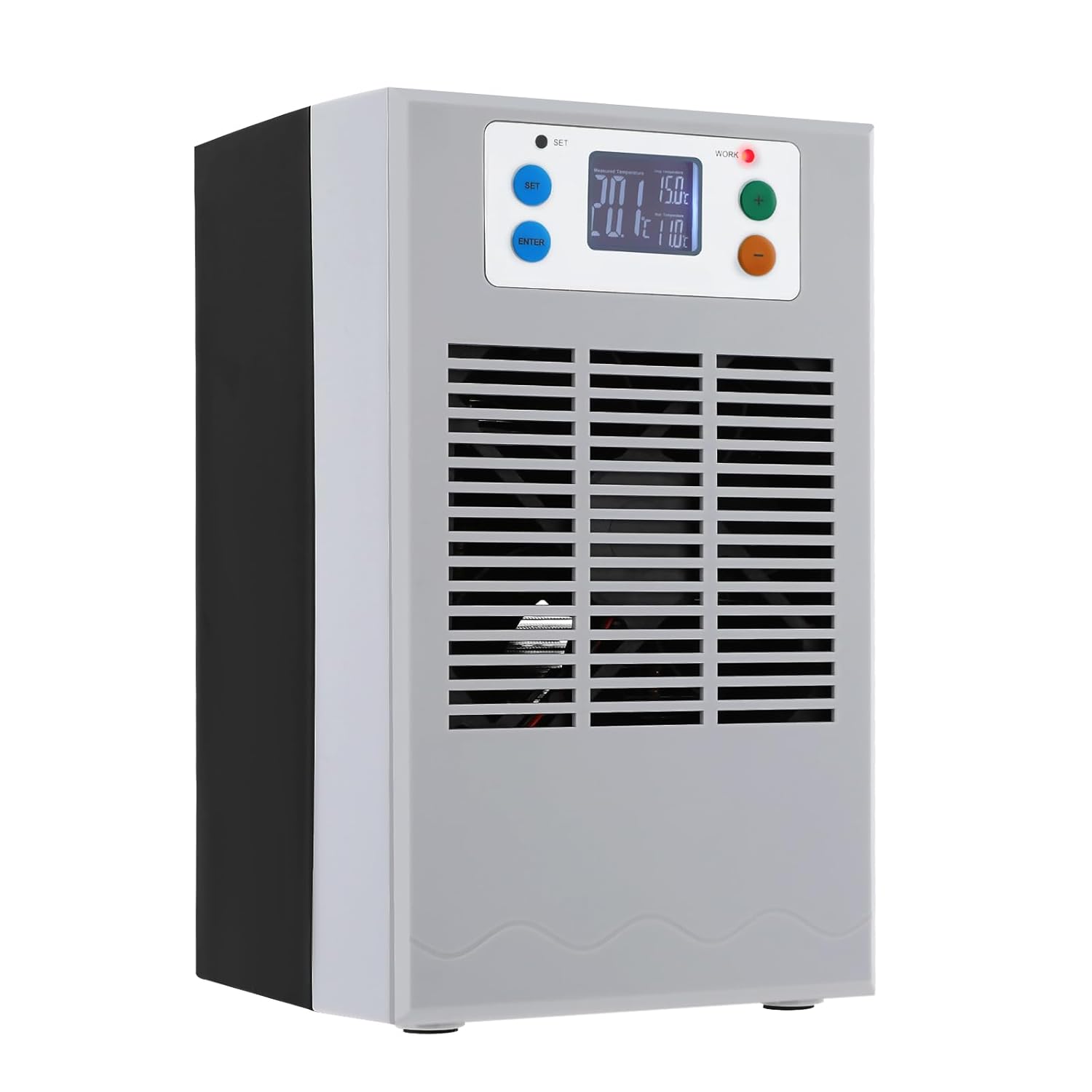 100W Aquarium Chiller 30L/7.93GAL Water Chiller,Aquarium Water Chiller with Circulation Function Constant Temperature and Low Noise, for Hydroponics Water Weeds Jellyfish Coral Crystal Shrimp