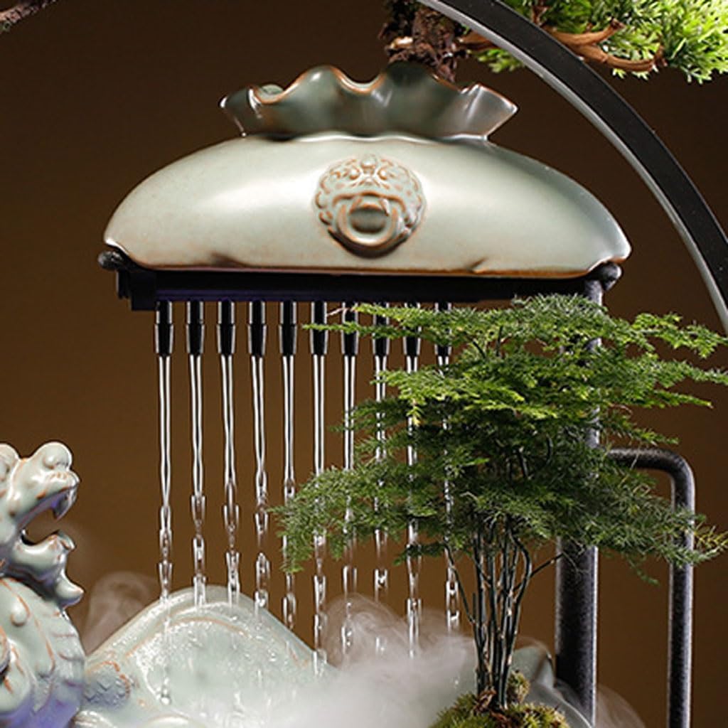 Indoor Fountain Desktop Water Ornaments Water Fountain Circulating Water Living Room Decoration Study Desk Decoration Tabletop Fountain