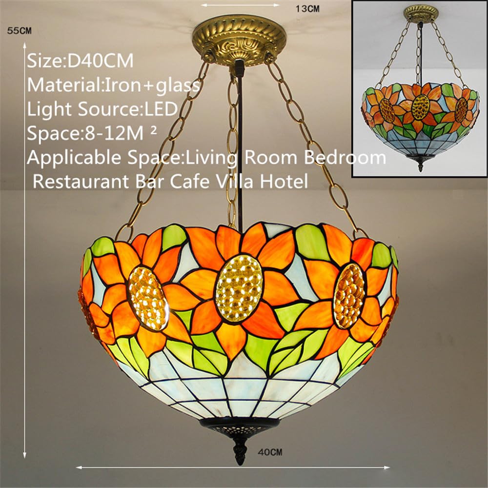 Współczesna lampa wisząca LED z kolorowego szkła LED, luksusowy i kreatywny styl amerykański, do salonu, restauracji, sypialni, hotelu, willi, korytarza, kawiarni, baru, schodów (styl 27 D40