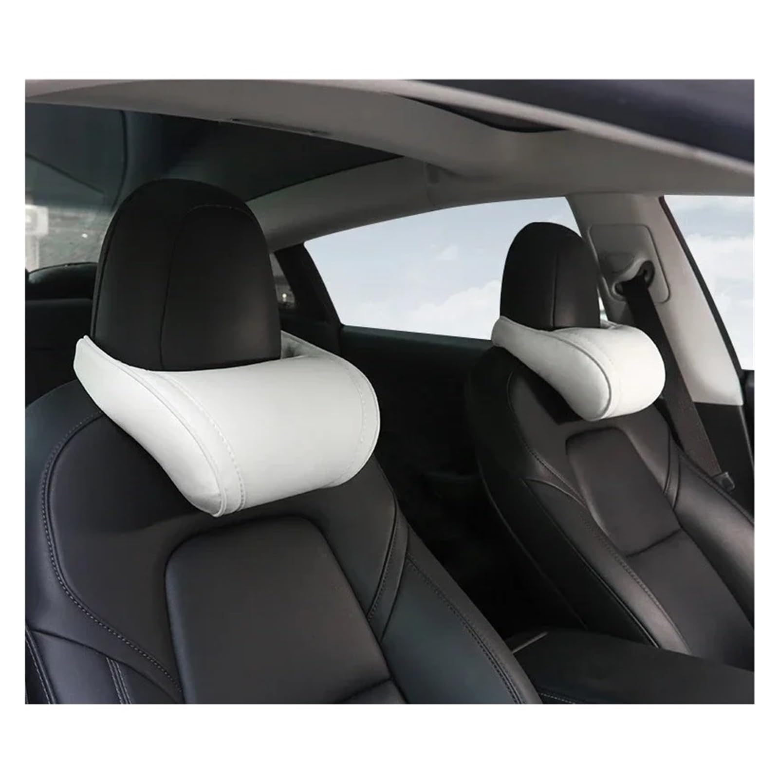 Amazon | 1/2個 ネックピロー ヘッドレストサポートクッション テスラ