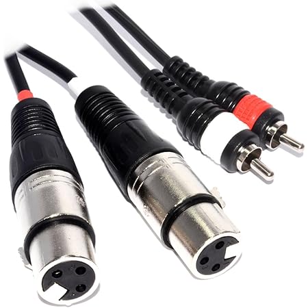 Cordon Audio Professionnel Câble Audio Cordial XLR Femelle/RCA - 3m