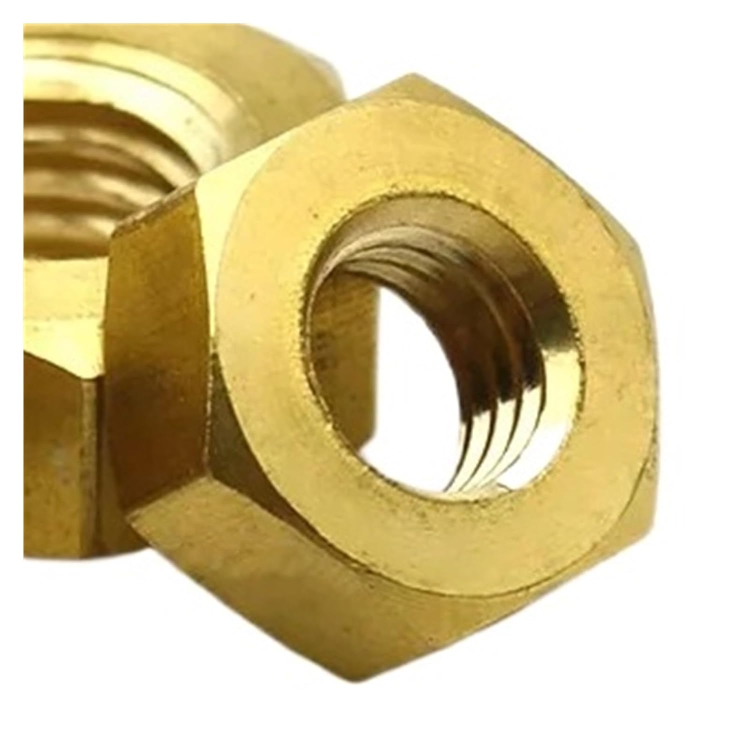 Solid Brass Copper Hex Hexagon Nuts M10 10pcs